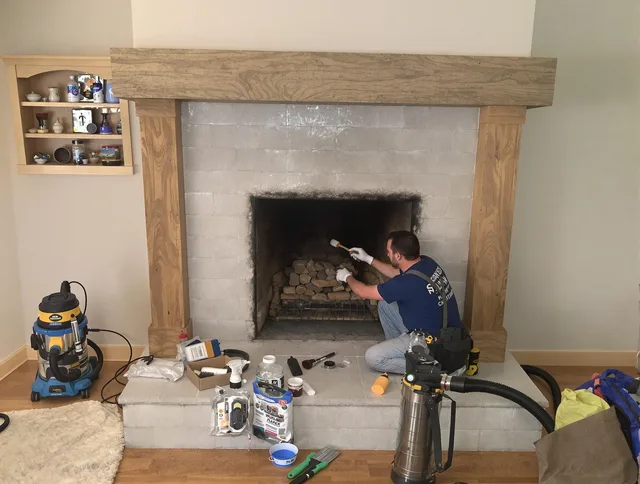 Detailed creosote removal process by Wayland Chimney Sweep in Wayland, MA