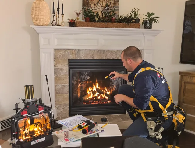 Safety-focused fireplace inspection by Wayland Chimney Sweep in Wayland, MA